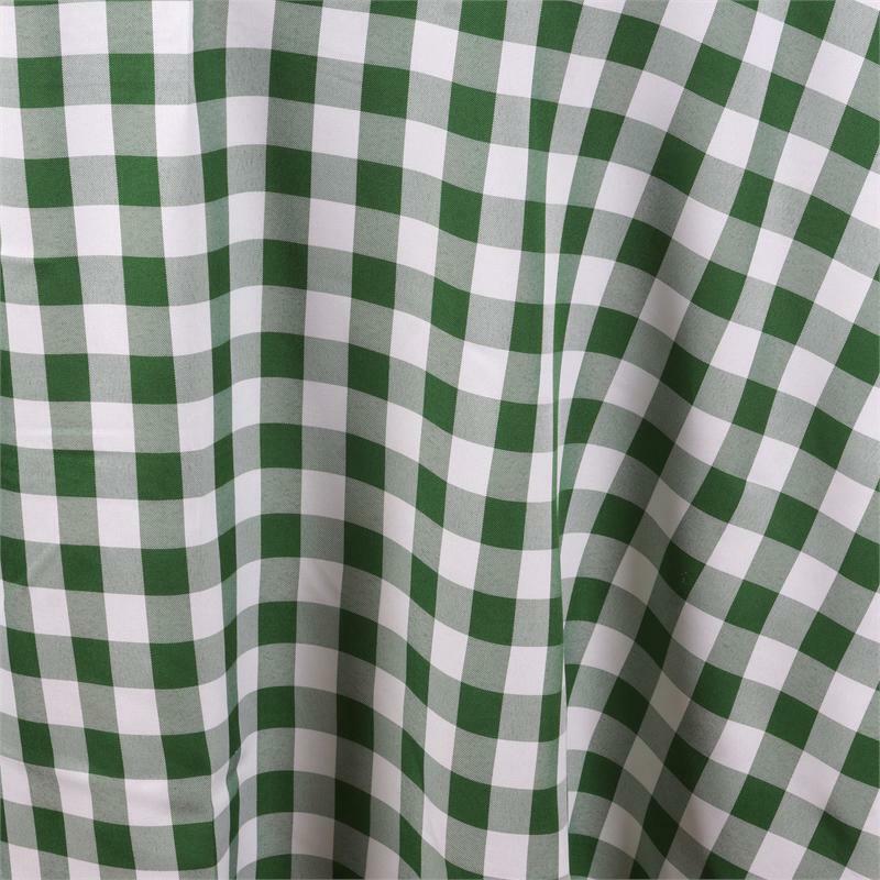 108" Checkered Gingham Polyester Round Tablecloth WEDDING Plaid PARTY LINENS