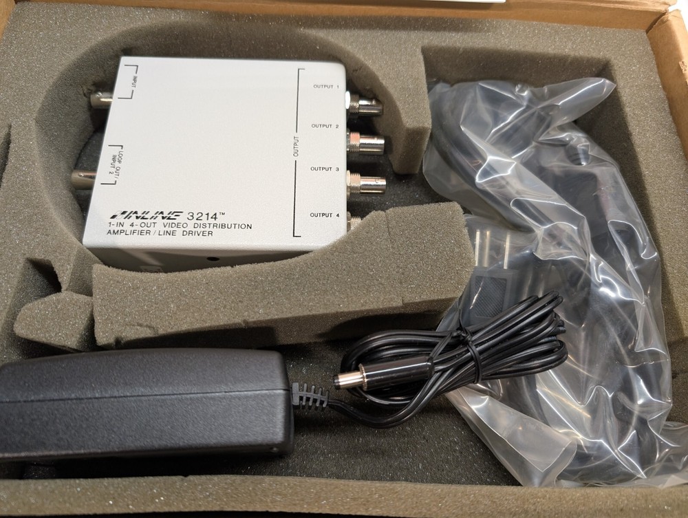 Inline 3214 1-in 4-out Video Distribution Amplifier Line Driver
