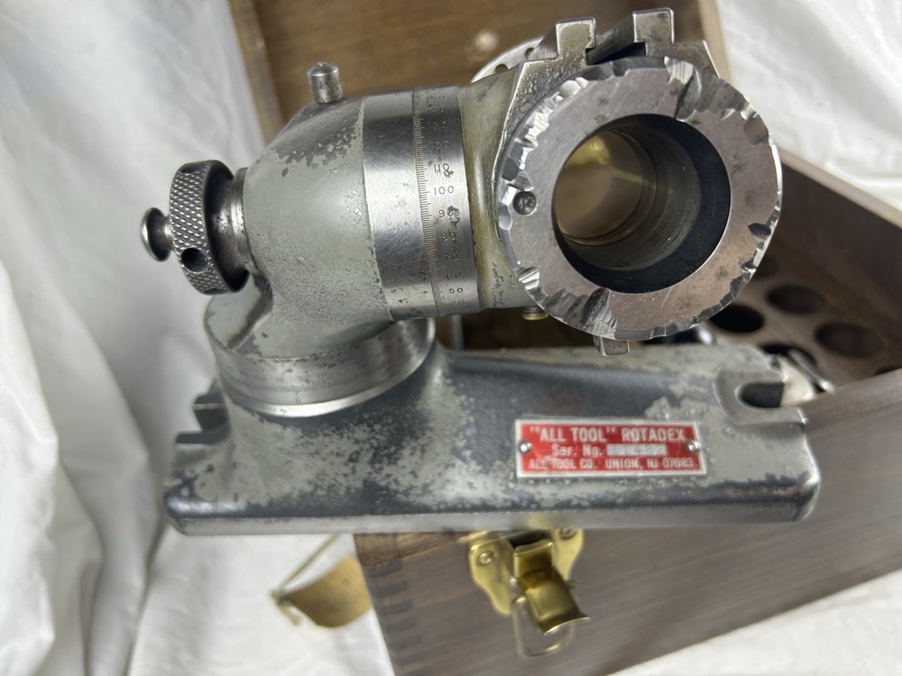 All Tool Rotadex Compound 5C indexer with storage case and Two collets