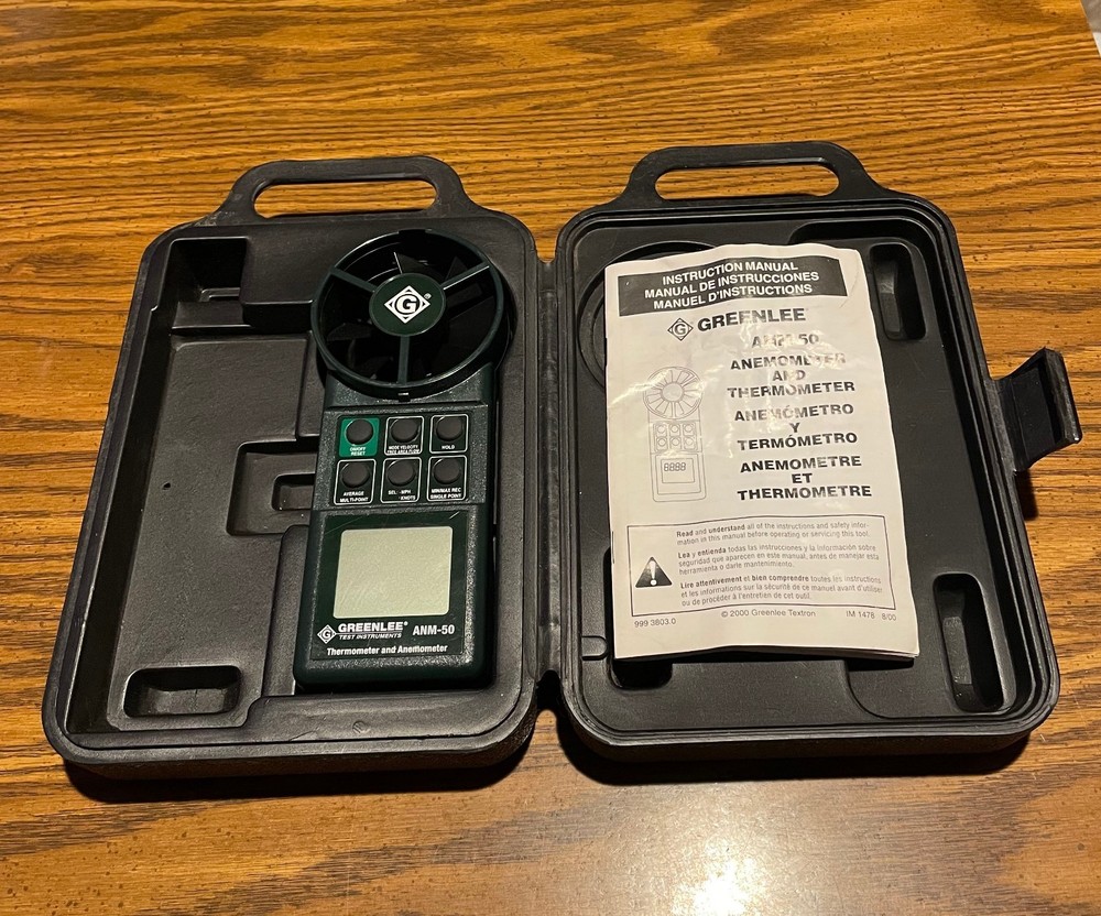 Greenlee ANM-50 Thermometer and Anemometer