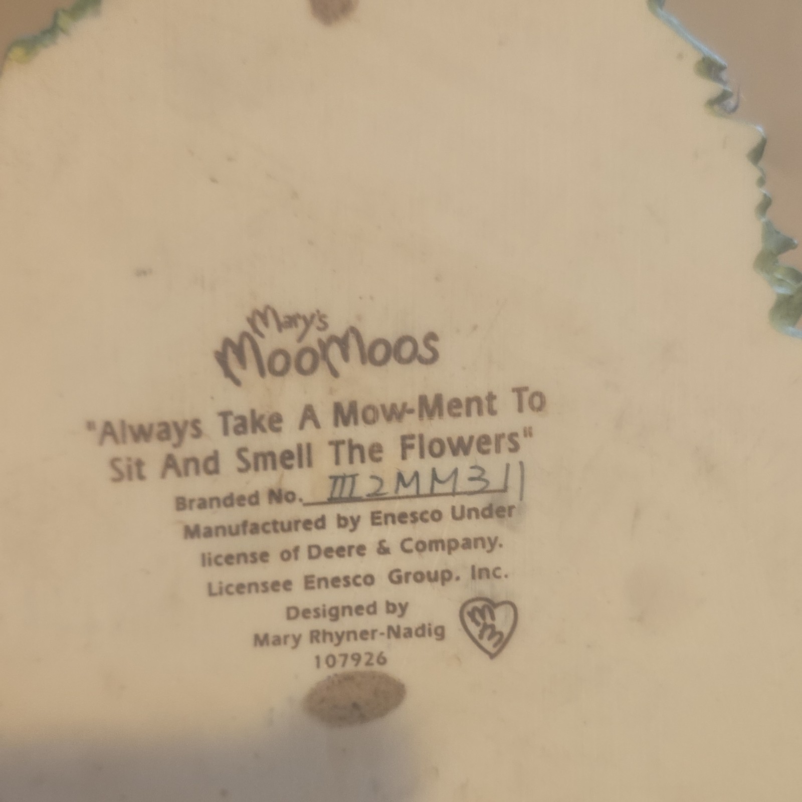 John Deere Set of 4 Resin Cow Figurines Farm Scene Collectibles Enesco Display