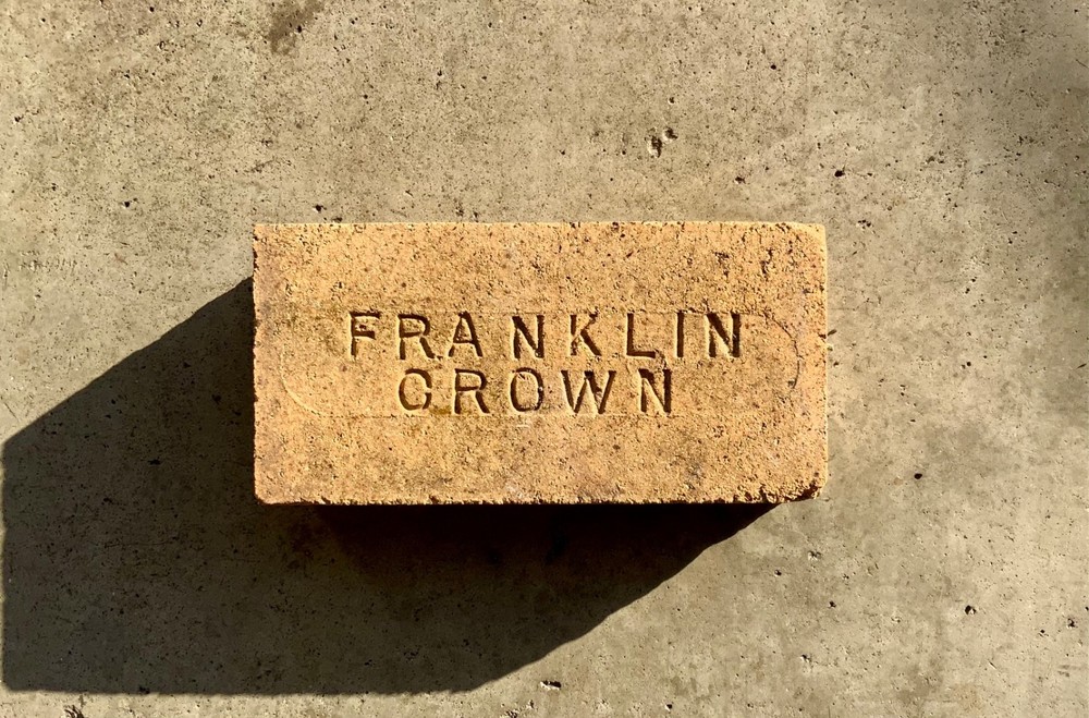 Antique fire brick FRANKLIN CROWN  Excellent condition