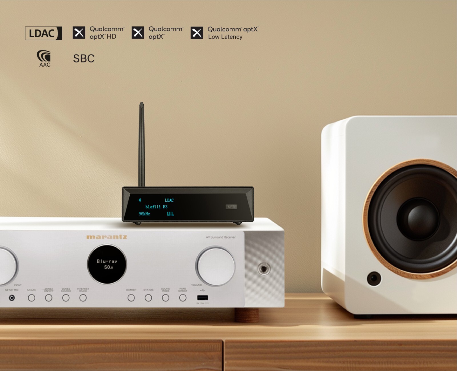 blafili B3 True HiFi Bluetooth 5.1 Audio Receiver LDAC aptX HD Audiophile DAC