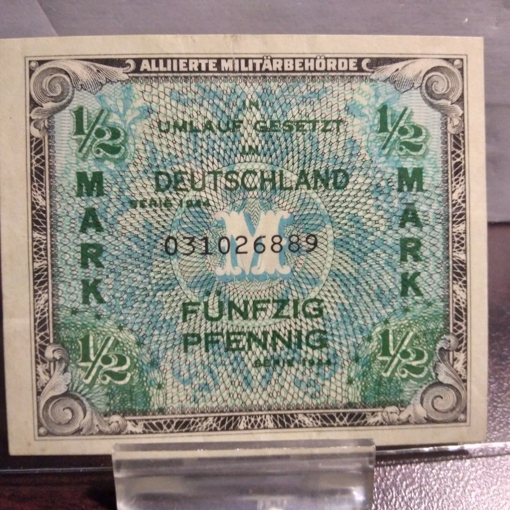 1944 Allied Currency 1/2 Mark