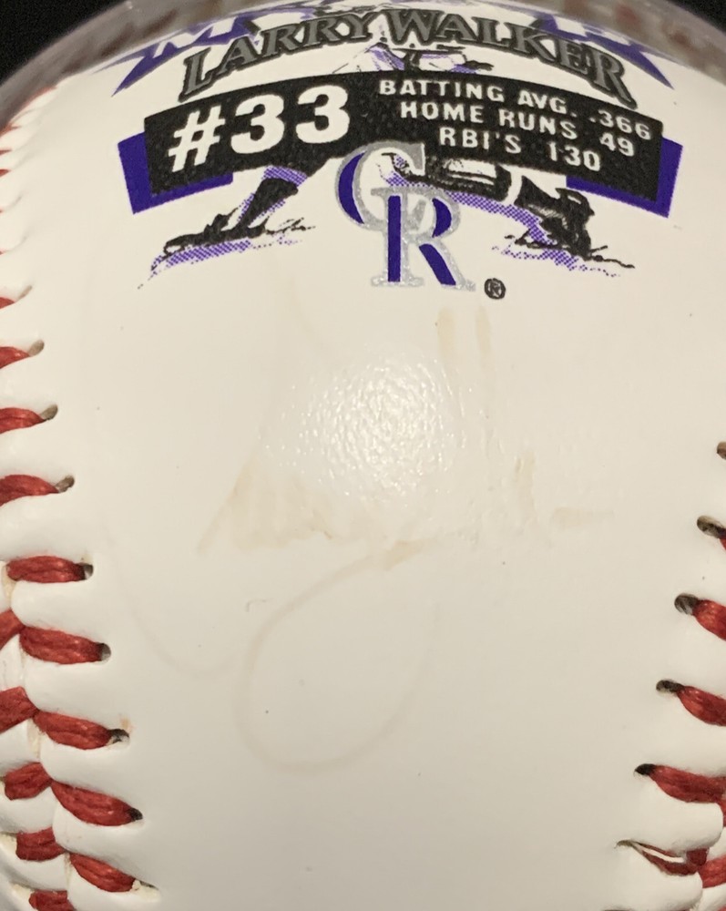 Larry Walker ‘97 MVP Signed Baseball