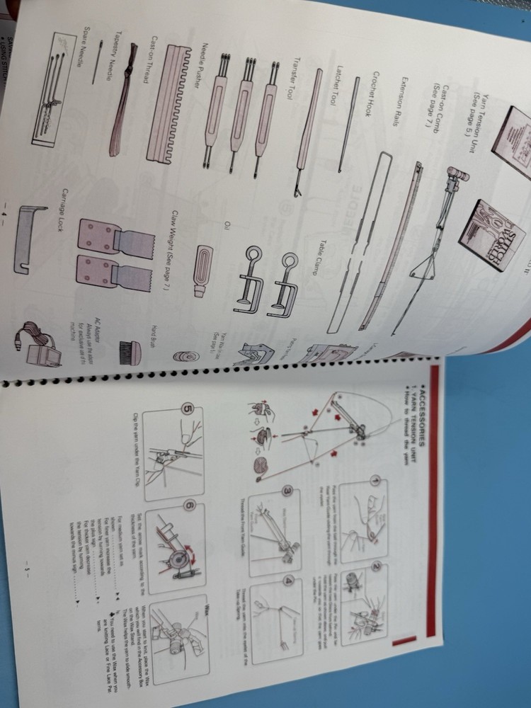 Brother KH 965 Knitting Machine Manual for Computer Knitting Machine