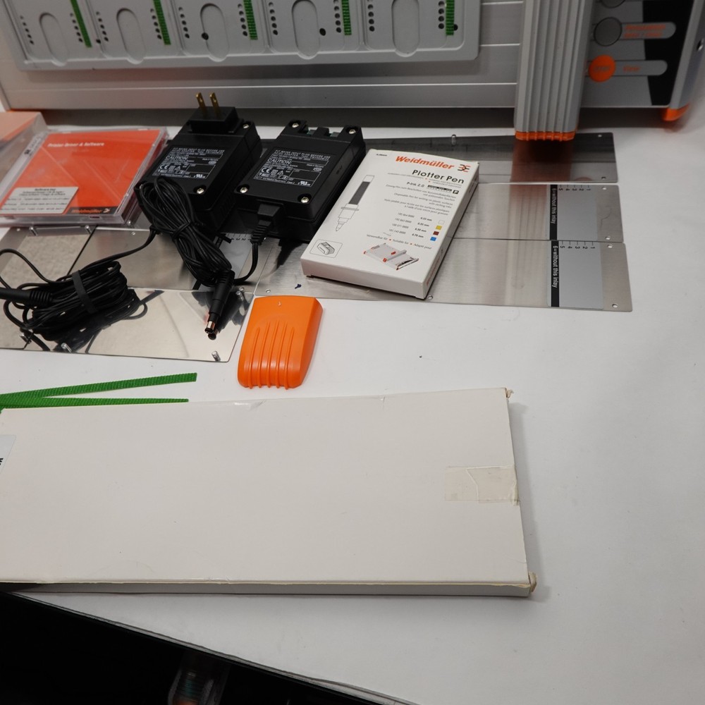 Weidmüller MCP Plus Plotter Printer System w/ Software, Power Supply, Accessorie
