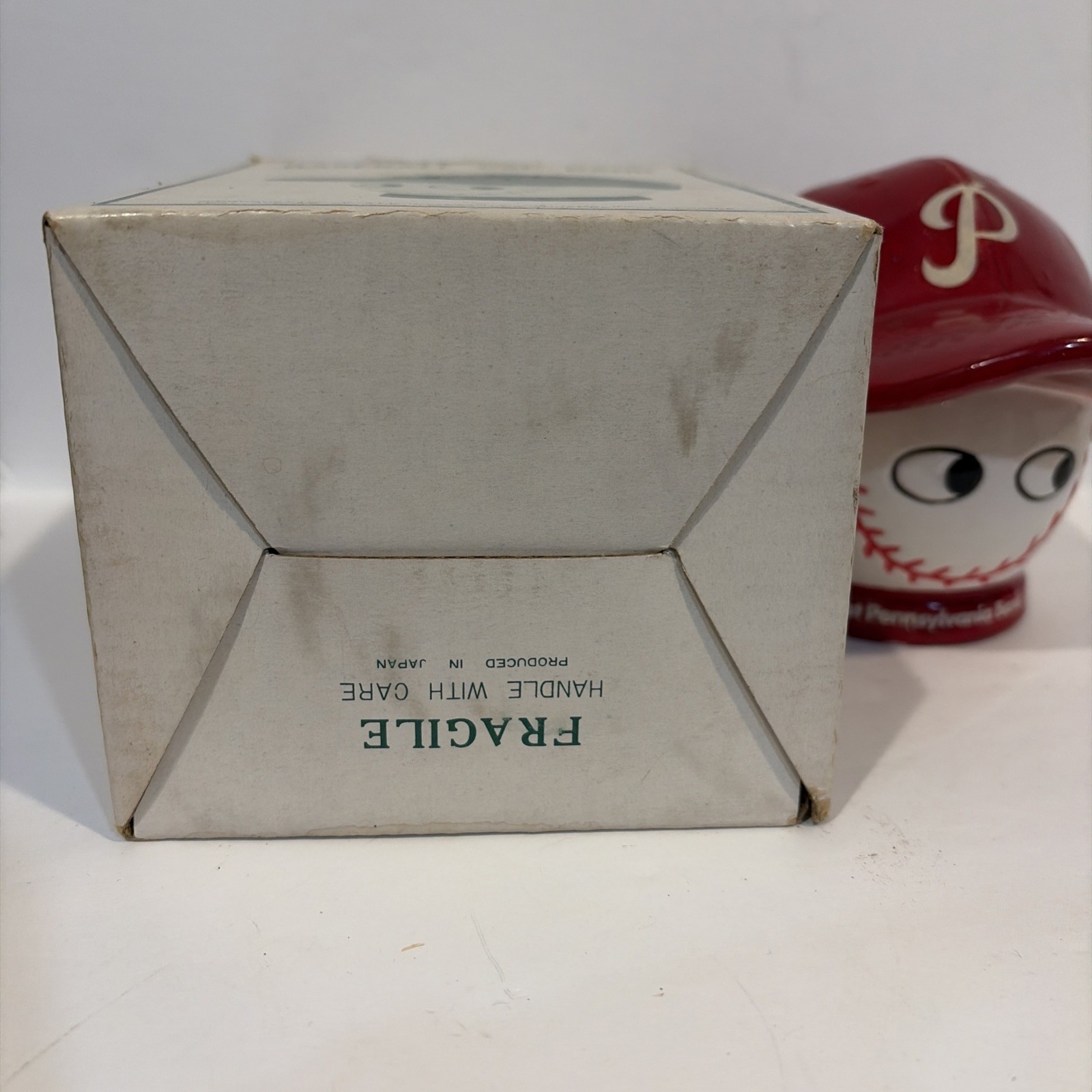 VTG First Pennsylvania Bank Philadelphia Phillies Ceramic Coin Baseball Cap WDWK