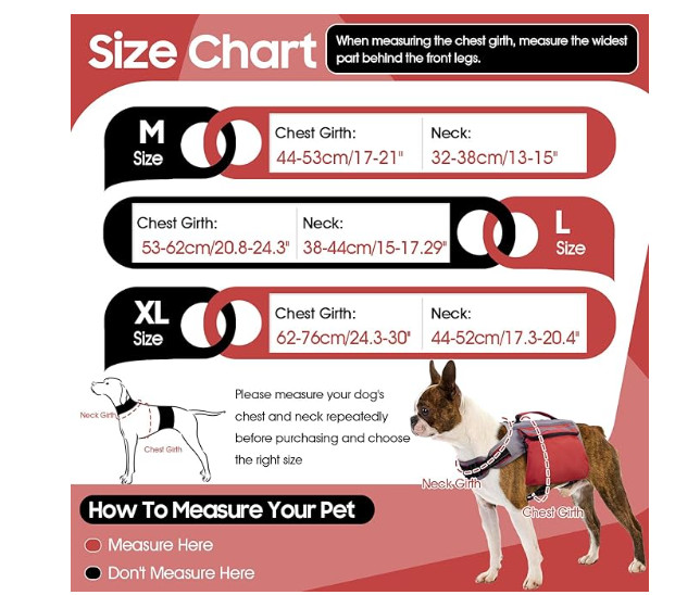 Dogs Nylon Backpack w/Side Pockets for Walking Training Running Med Size Dog NWT