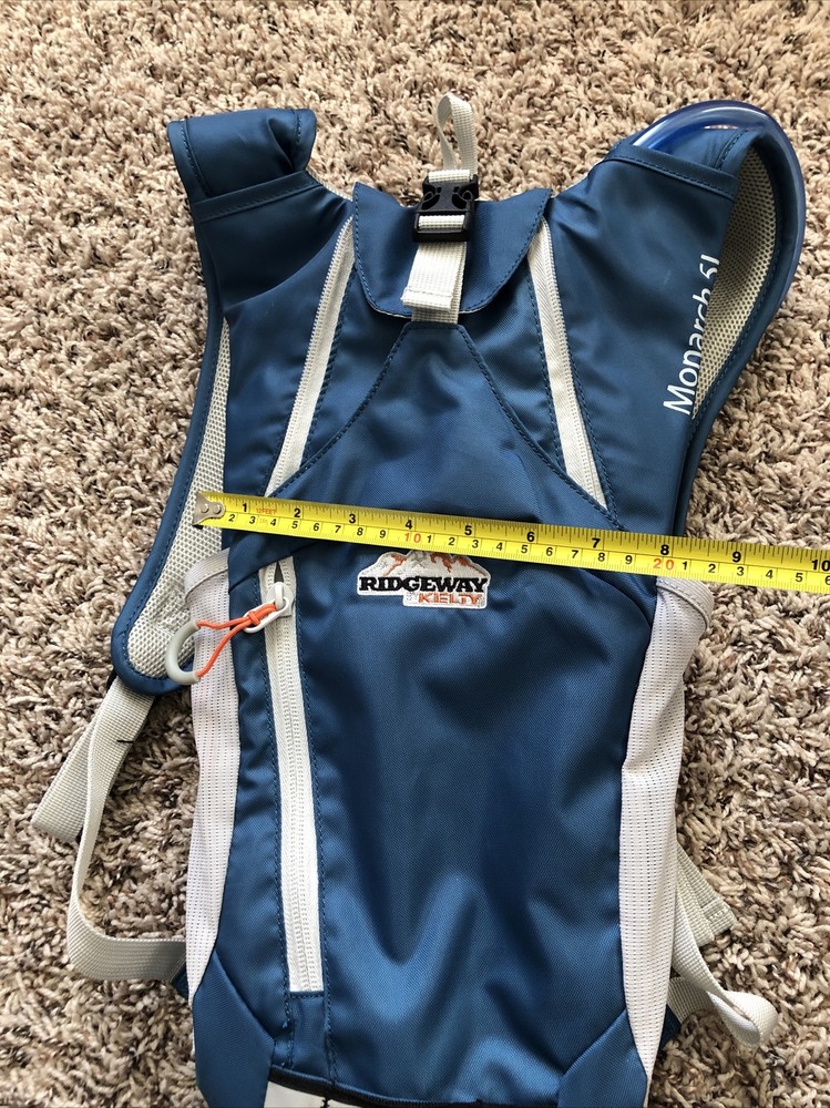 RIDGEWAY KELTY MONARCH 5L Hydration Pack, Blue & Grey 9200117 $50 MSRP EUC