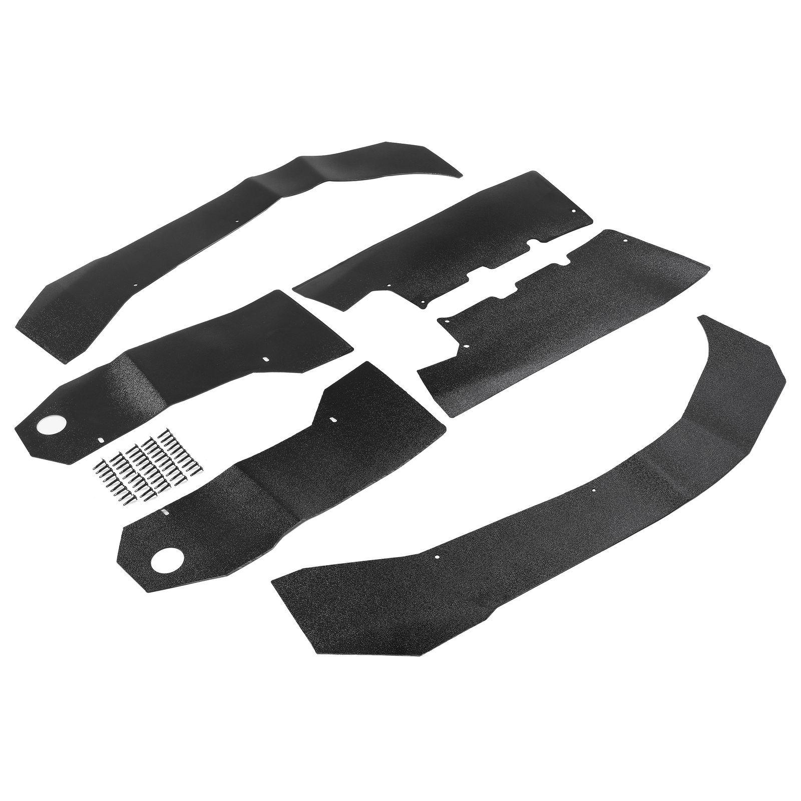 6PCS Fender Flares Overfenders For Yamaha Wolverine RMAX2 1000 2021-2024 Black