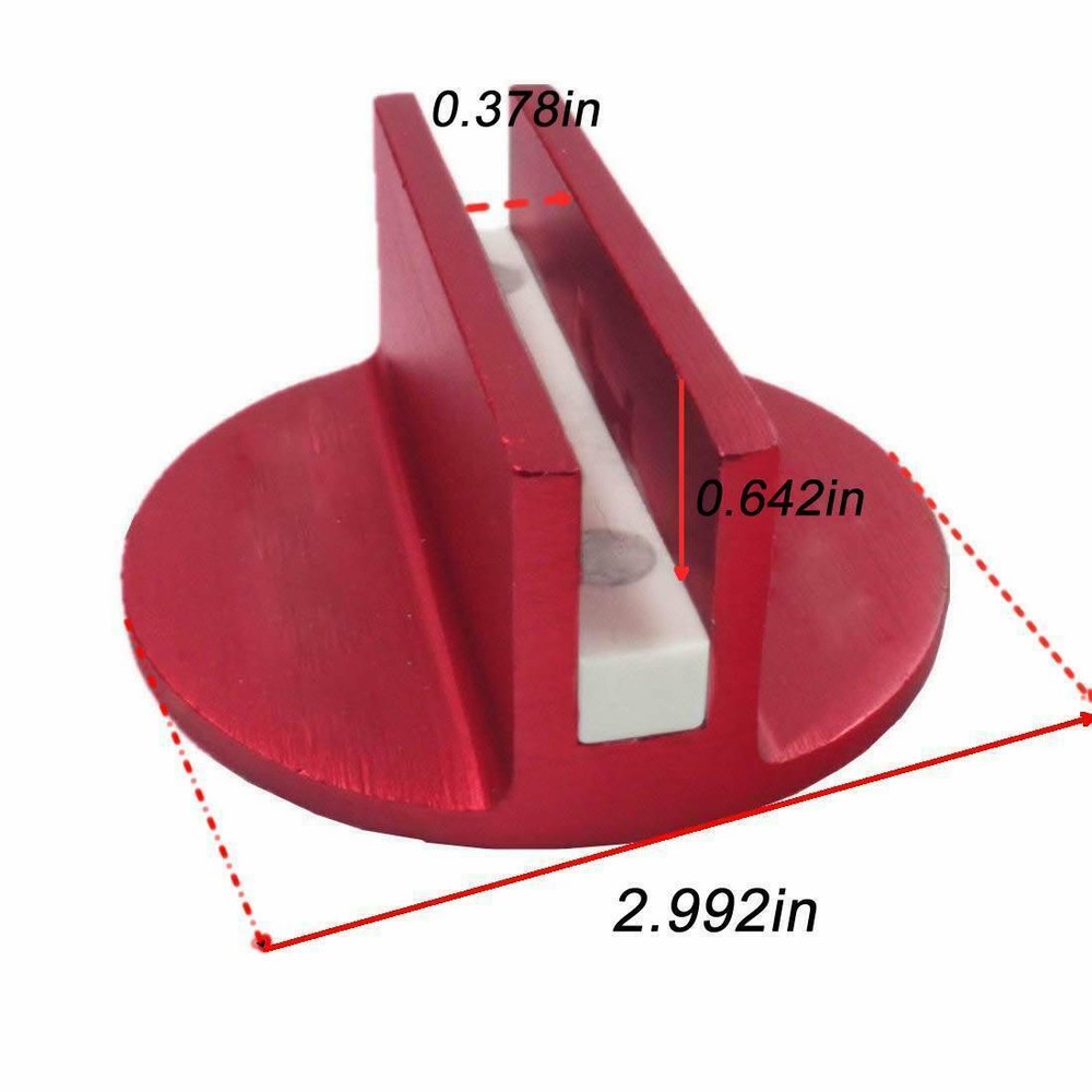 2Pcs Universal Floor Jack Disk Rubber Pad Adapter Tool Billet Aluminum