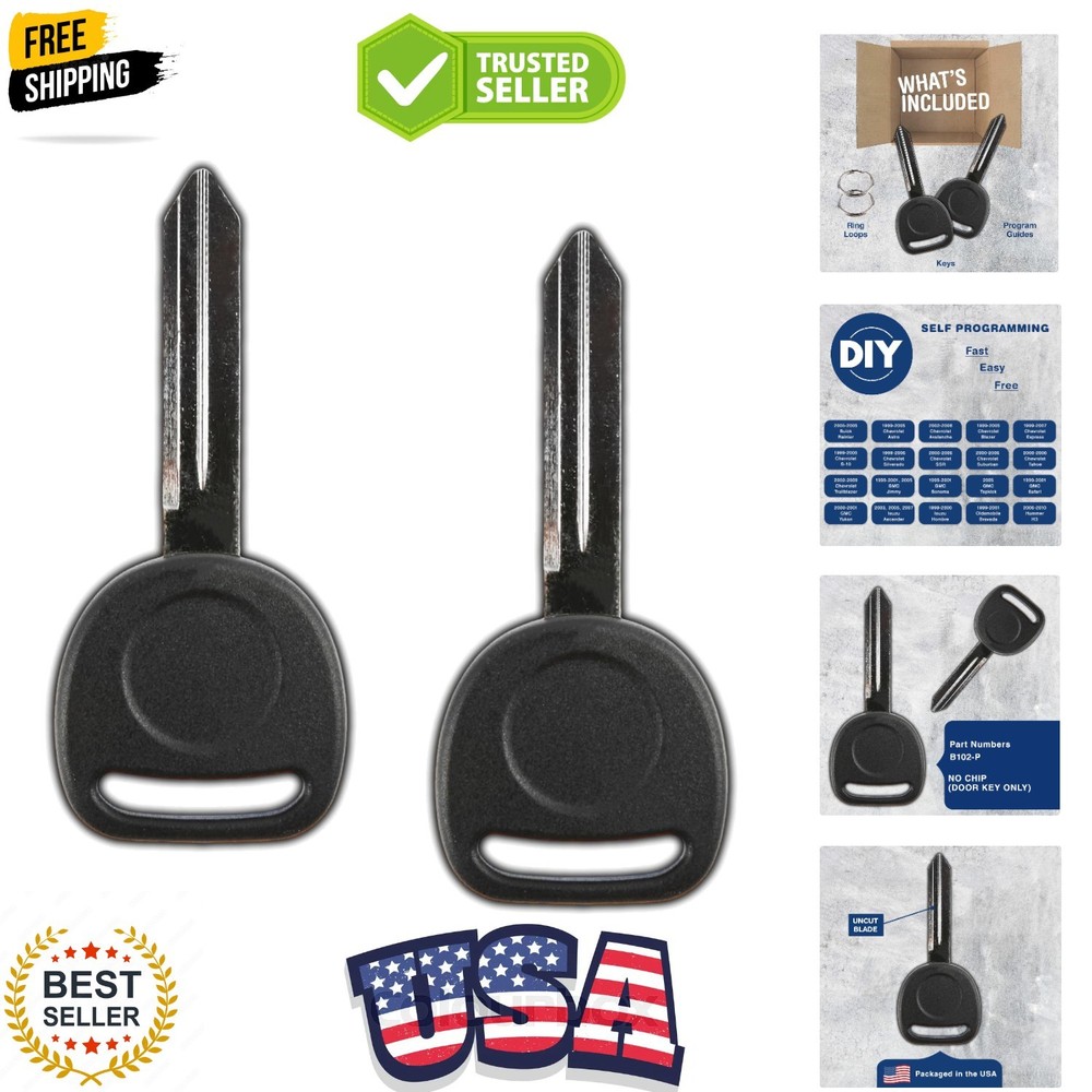 Uncut Blank Ignition Car Key Blade Master Keyblank Plastic Head for B102, B10...