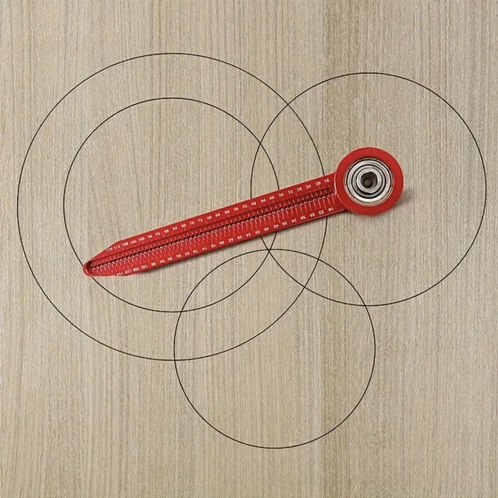 1PC Precision Woodworking Compass Scriber Hole Ruler Marking Measuring Tool