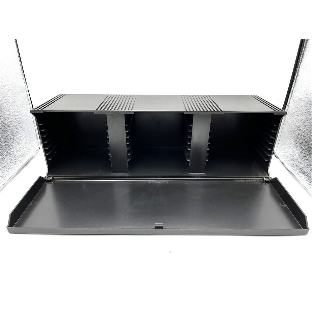 Vintage Case Logic 30 CD Storage Case Holder Wall Mountable with Drop Down Door