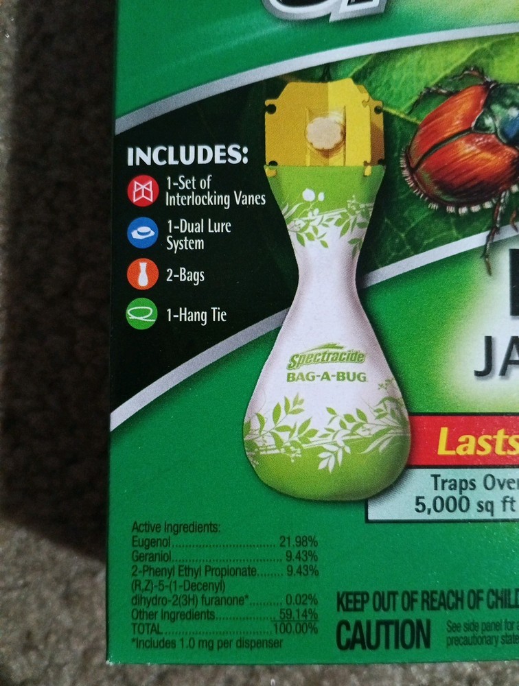 5 Pack Spectracide Bag A Bug Japanese Beetle Trap 16901