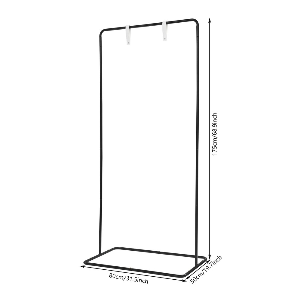 Display Stand for Wedding Sign Rectangular 175x80x50CM Black