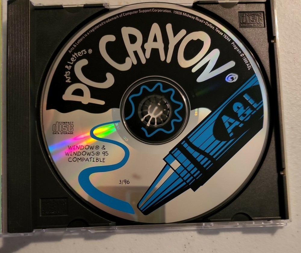 Arts & Letters PC Crayon (CD-Rom, 1995)