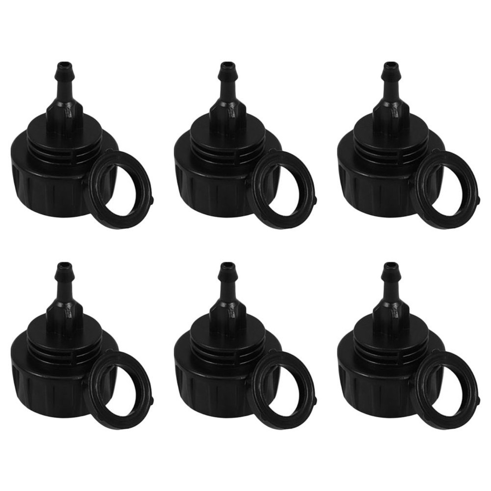 6 Pcs Hose Coupling Replacement Quick Connect Drip Irrigation Adapter Black