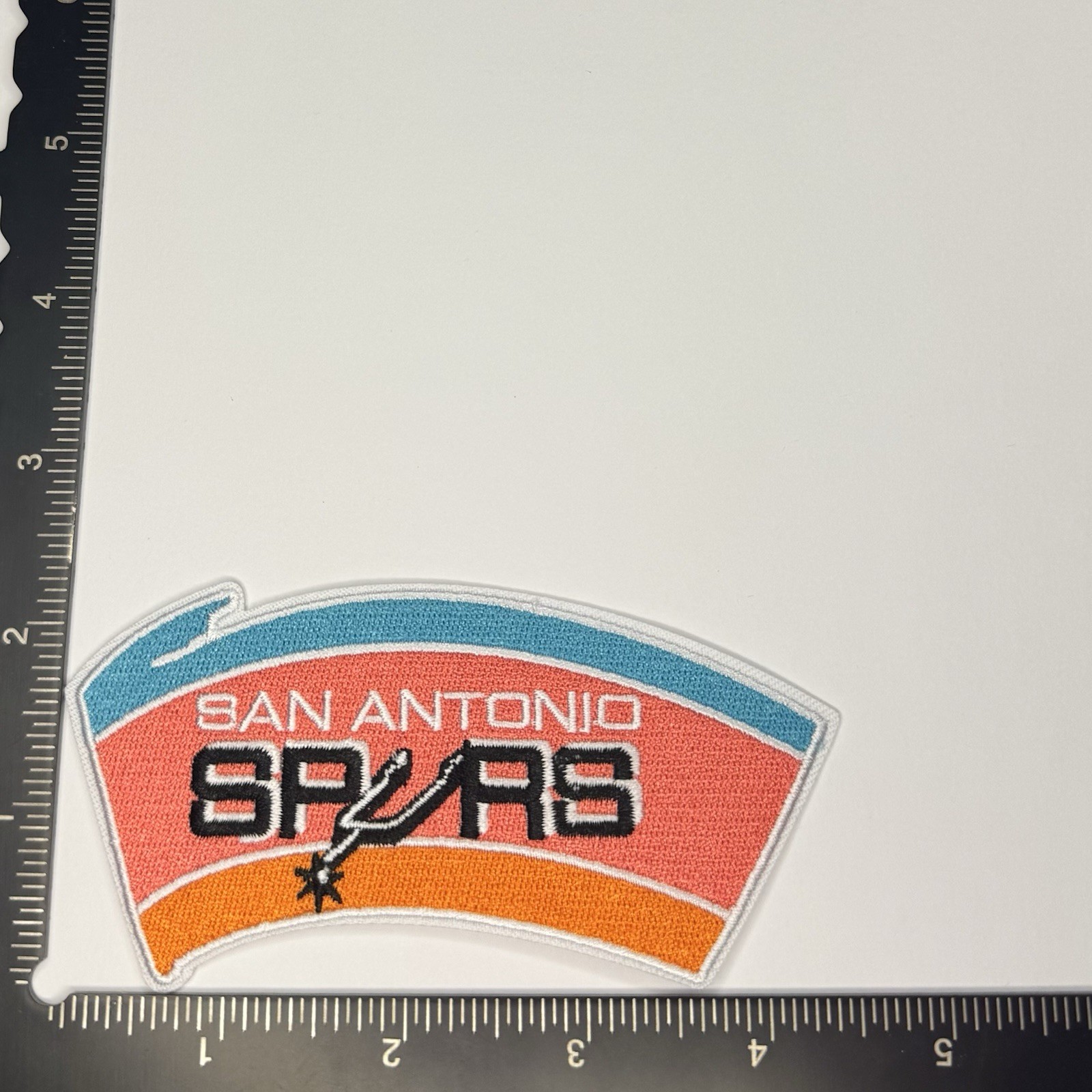 San Antonio Spurs Throwback Logo Iron On Patch