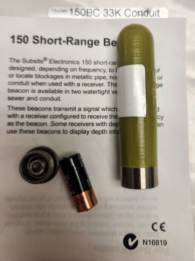 Utiliguard 33kHz Short Range Beacon Sonde Subsite Radiodetection Cable Locator