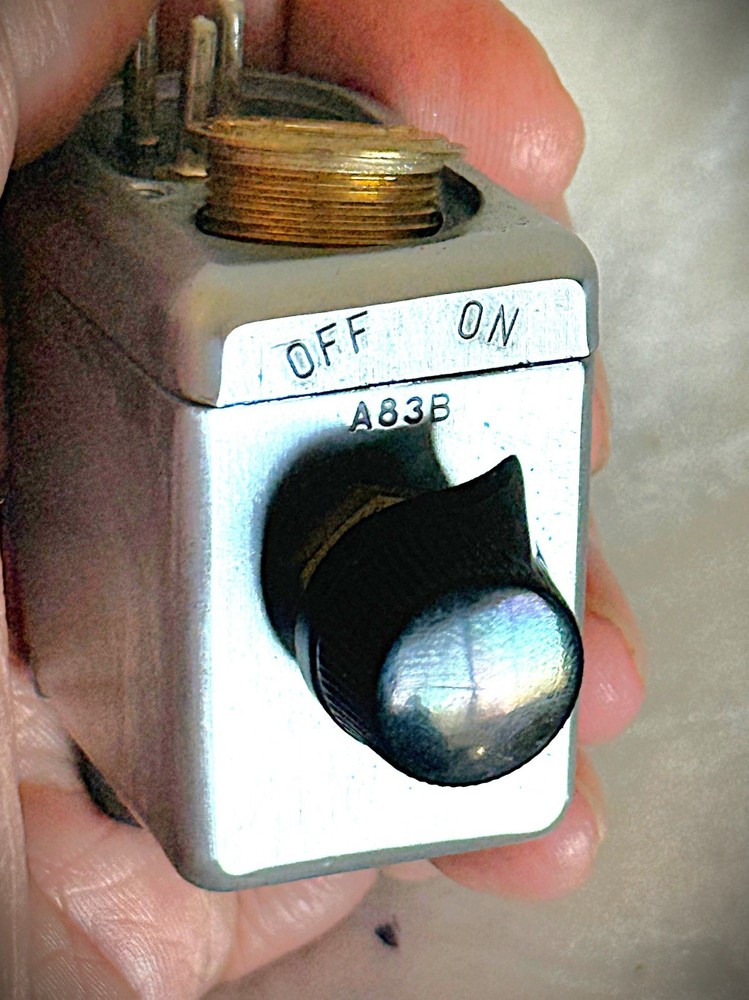 Vintage 1950's Shure on-off A83B switch, tested, working, complete