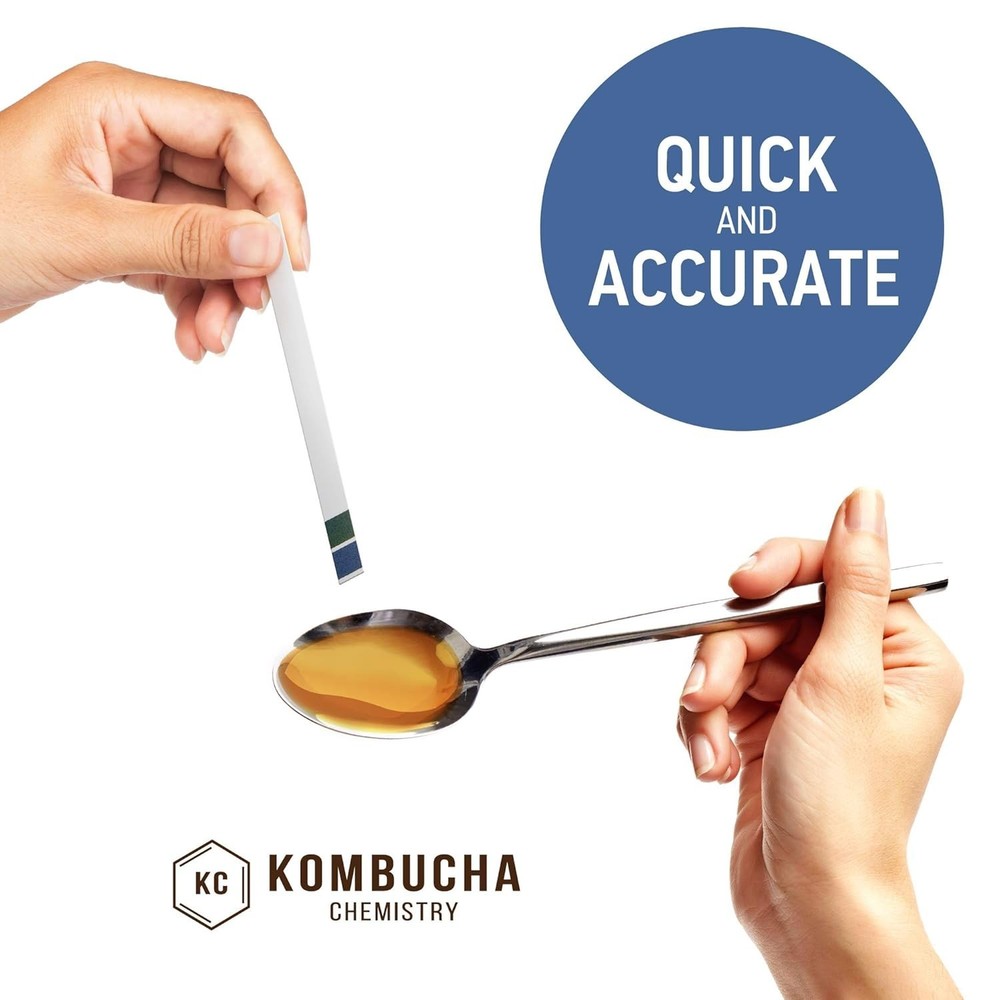 Kombucha Brewing Essentials: 100 pH Strips for Accurate Fermentation Safety
