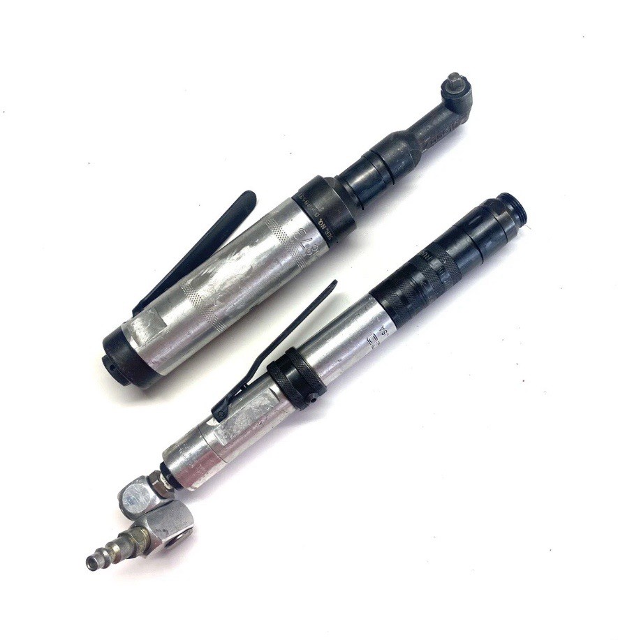 2 Pc Cleco 1/4” Drive Interchangeable Head Nut Runner Aircraft Tool