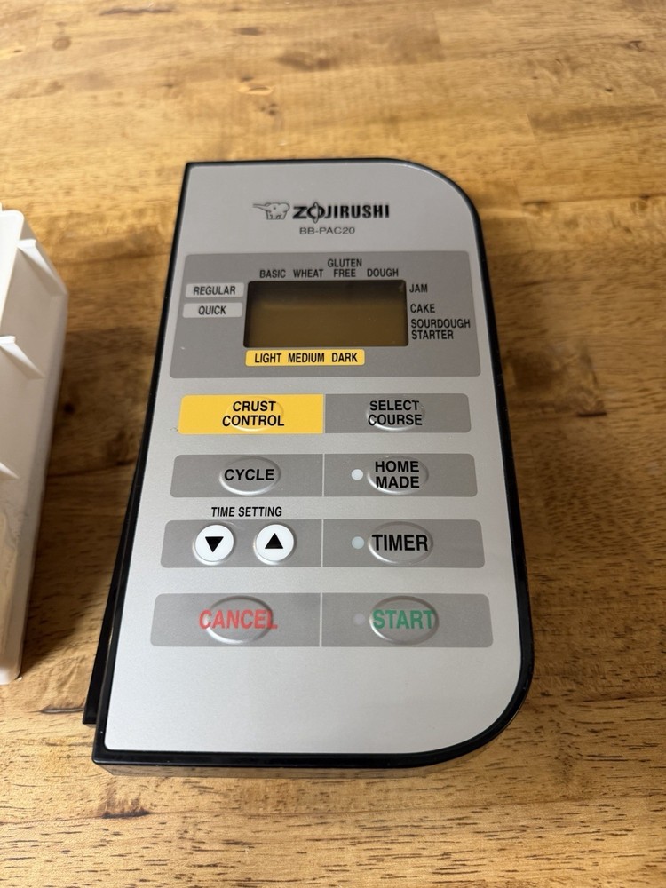 Zojirushi BB-PAC20 Breadmaker MAIN/LCD/CONTROL BOARD SCREEN BUTTONS REPLACEMENT