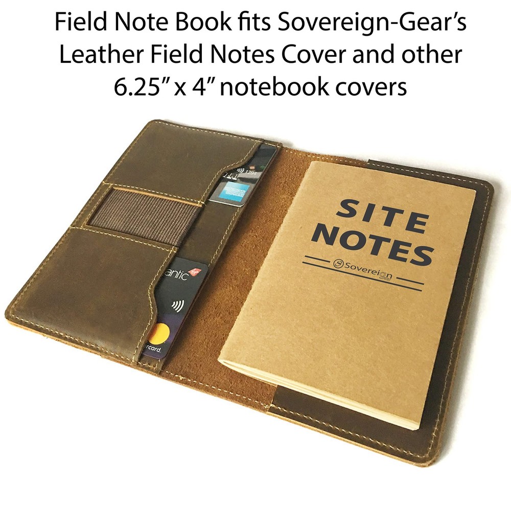 Sovereign-Gear Field Notes Notebooks 5 Pack | Small Memo Book White