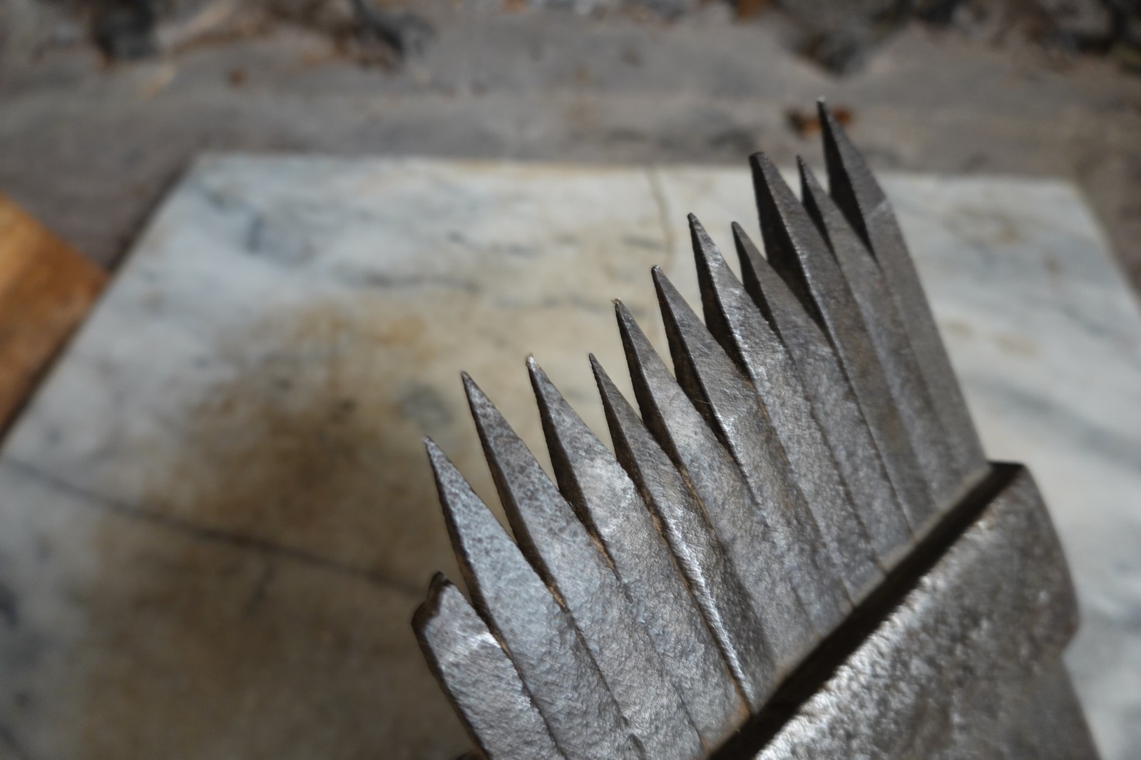 Antique STONE MASON CRANDALL TOOTHED SANDSTONE AXE HAMMER 7lb 10oz ROCK QUARRY