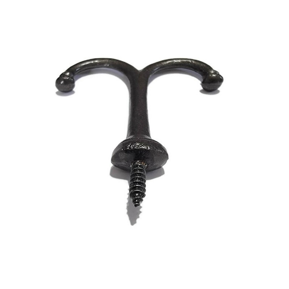 Wardrobe or Ceiling Cast Iron COAT HOOK