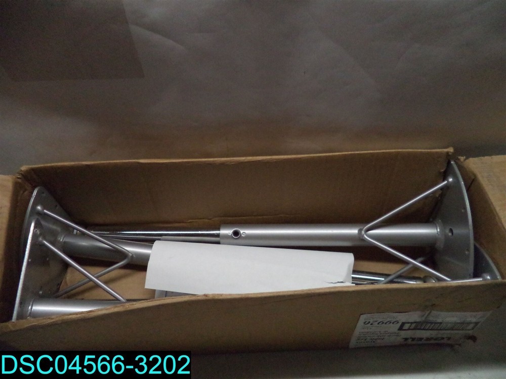 Lorell Activity Table Leg Kit Only, 4/CT, Silver LLR99926