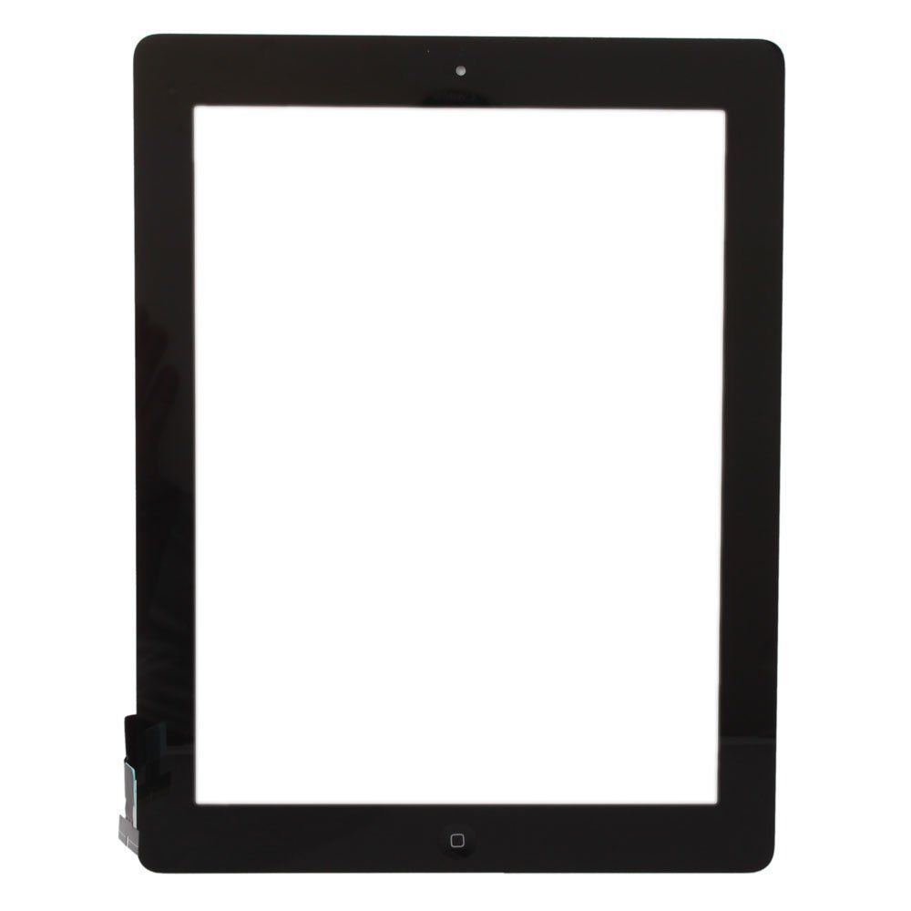 Glass Touch Screen Digitizer + Home Button Assembly for iPad 2 Black + Tools