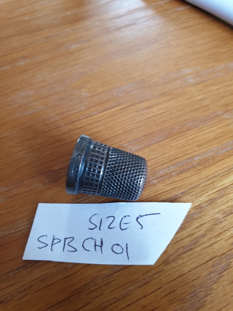 Antique Solid Silver Thimble Size 5 Charles Horner 2.3cm 5.3g
