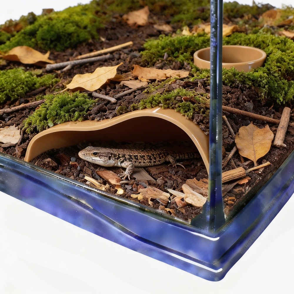 Reptile Underground Corner Cave Viewing Hide Lizard Hognose Snake Gecko