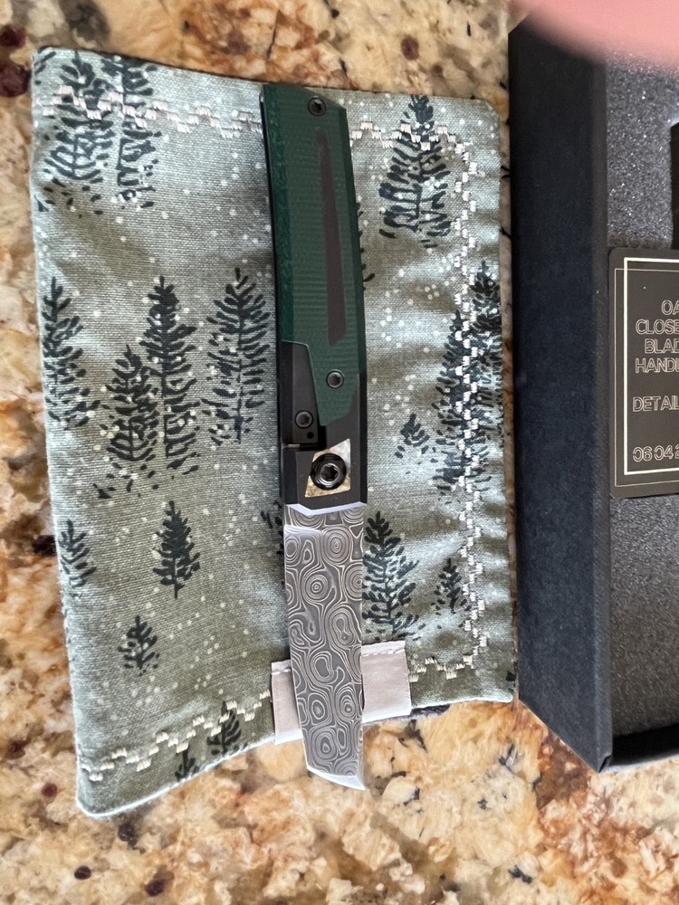 Jared Oeser Knives Custom Mini Tachi Flipper Knife
