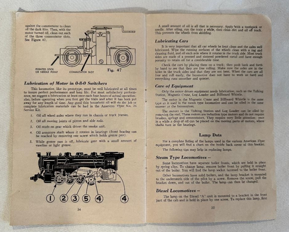 American Flyer Instruction Book for Assembling and Operating 3/16" Scale Trains