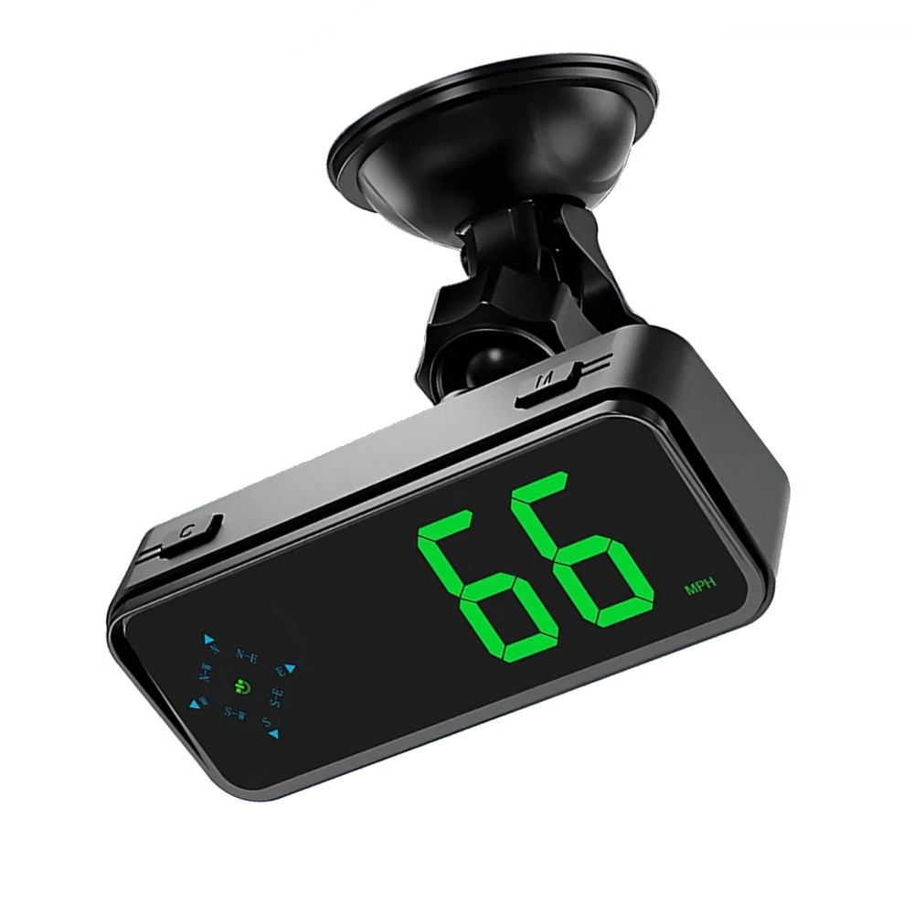 Mini GPS Car HUD Head Up Display Digital Speedometer With Compass Clock MPH/KMH