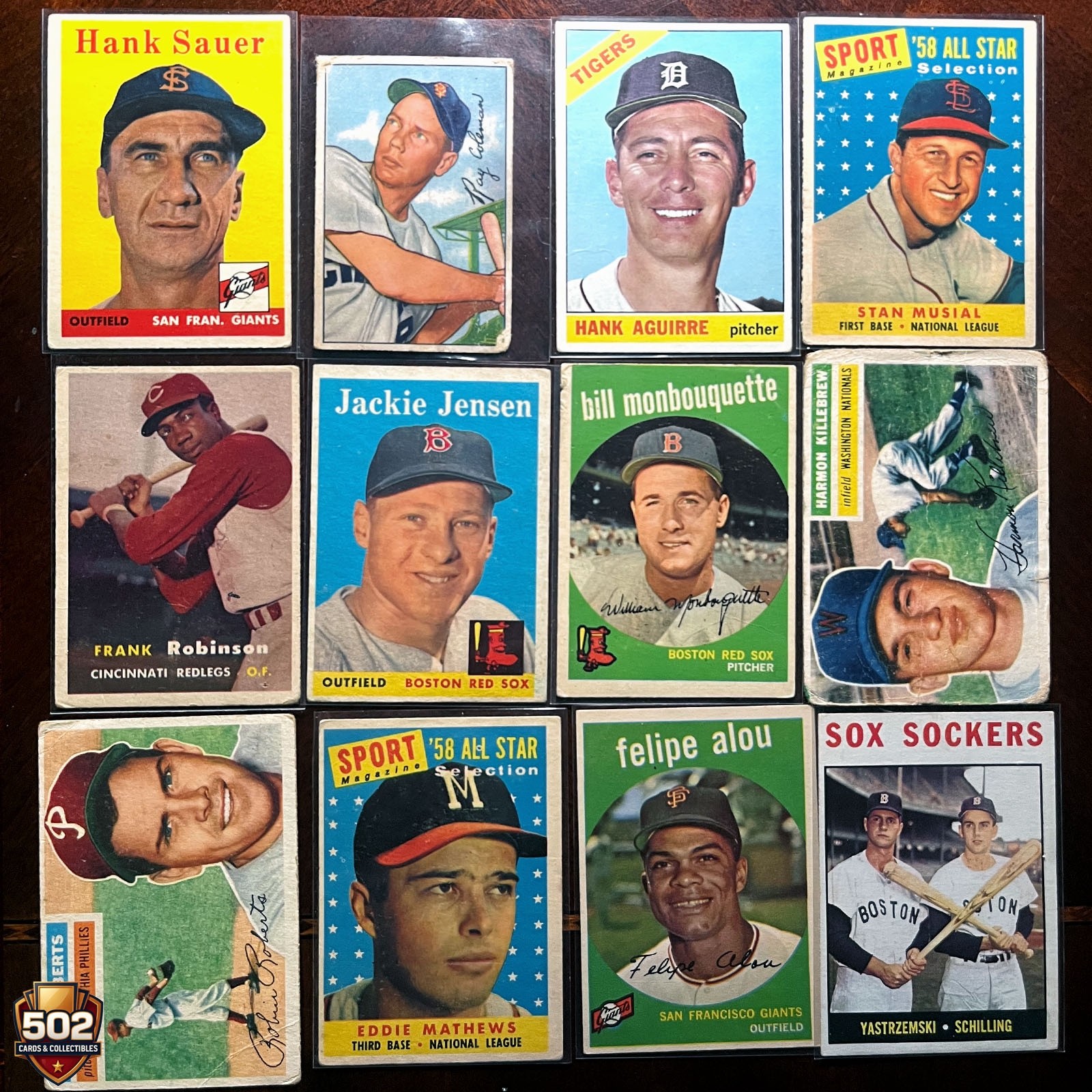 MLB Baseball Cards Lot 100 Cards • GUARANTEED AT LEAST 4 1950s-60s Cards + 1970s