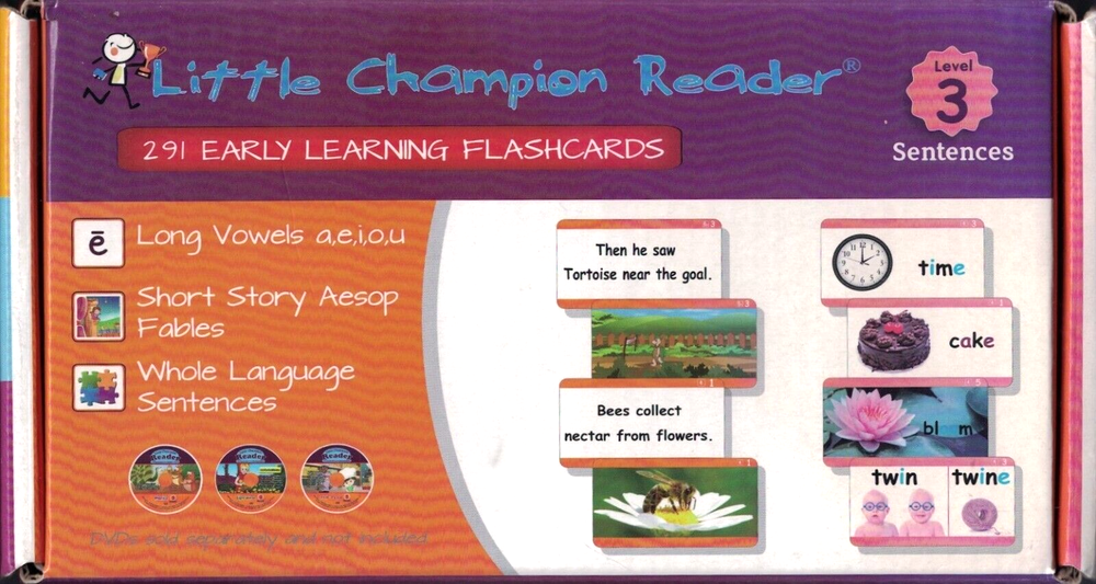 Little Champion Reader - Level 3 / Sentences - 291 Early Learning Flashcards