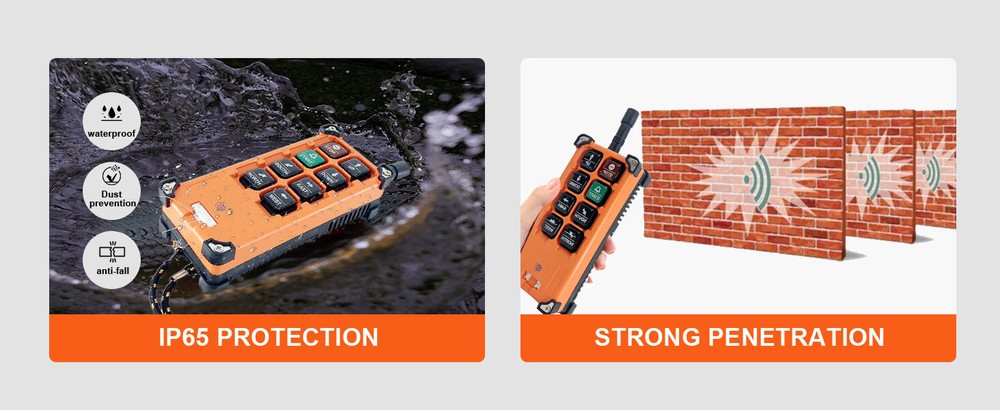 Wireless Crane Remote Control Industrial 8 Buttons Remote Control 12V-24V