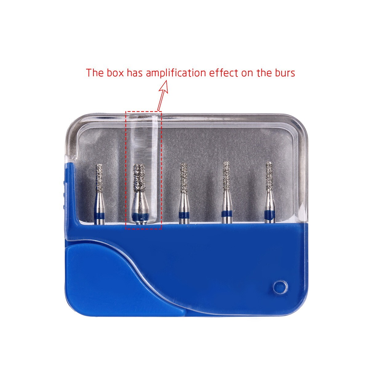 100Pcs AZDENT Dental Diamond Burs High Speed Handpiece Friction Grip 20 Types