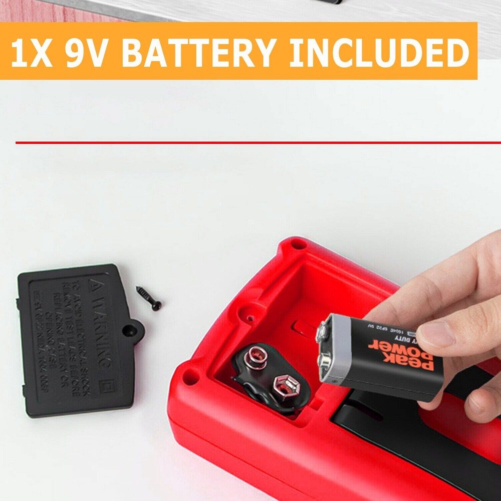 LCD Digital Multimeter Voltmeter Ammeter Ohmmeter Volt AC DC Tester Leads Meter