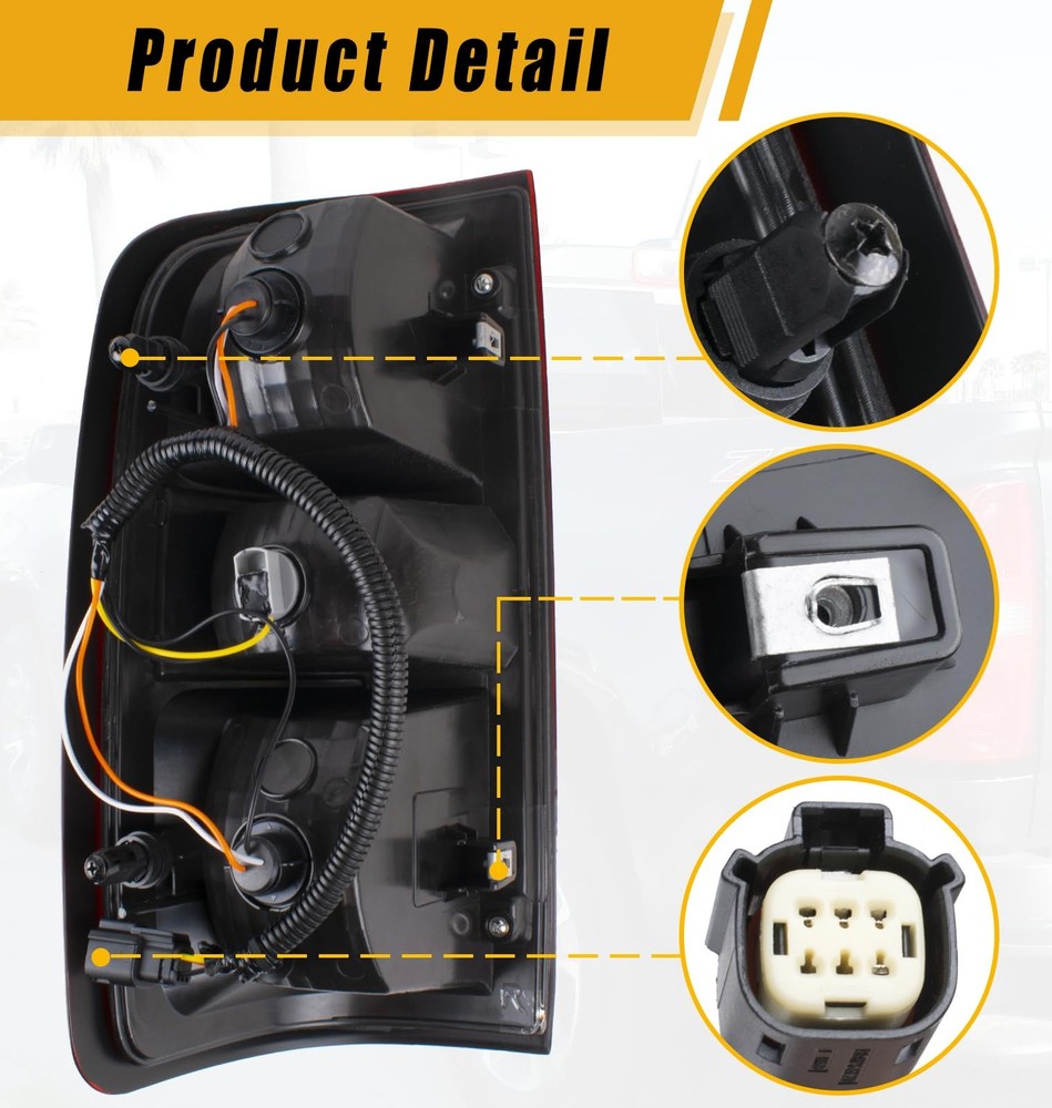 Tail Light Compatible With 2015 2016 2017 2018 2019 2020 Red Left Driver Side