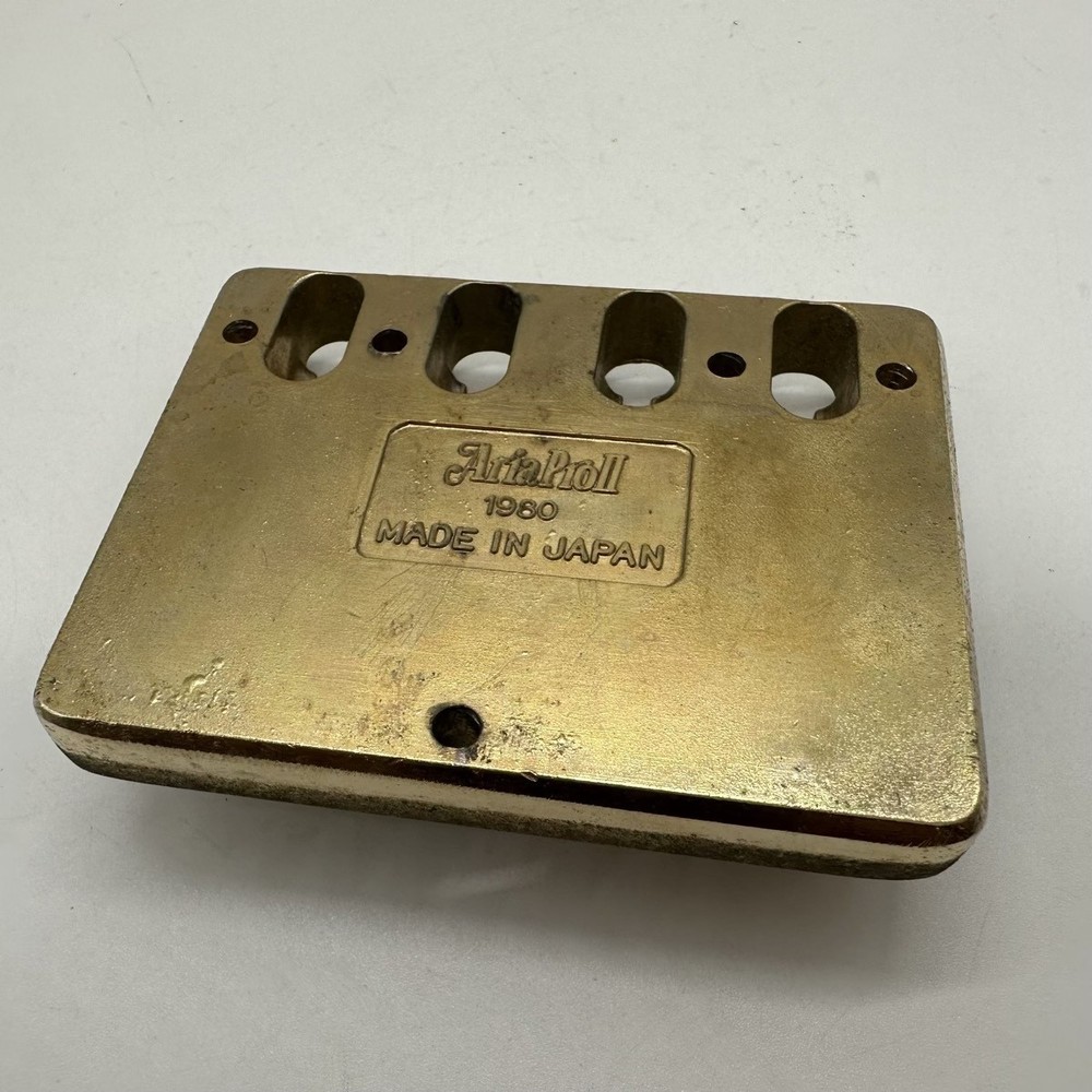 Vintage AriaPro2 Solid Brass Gold bridge