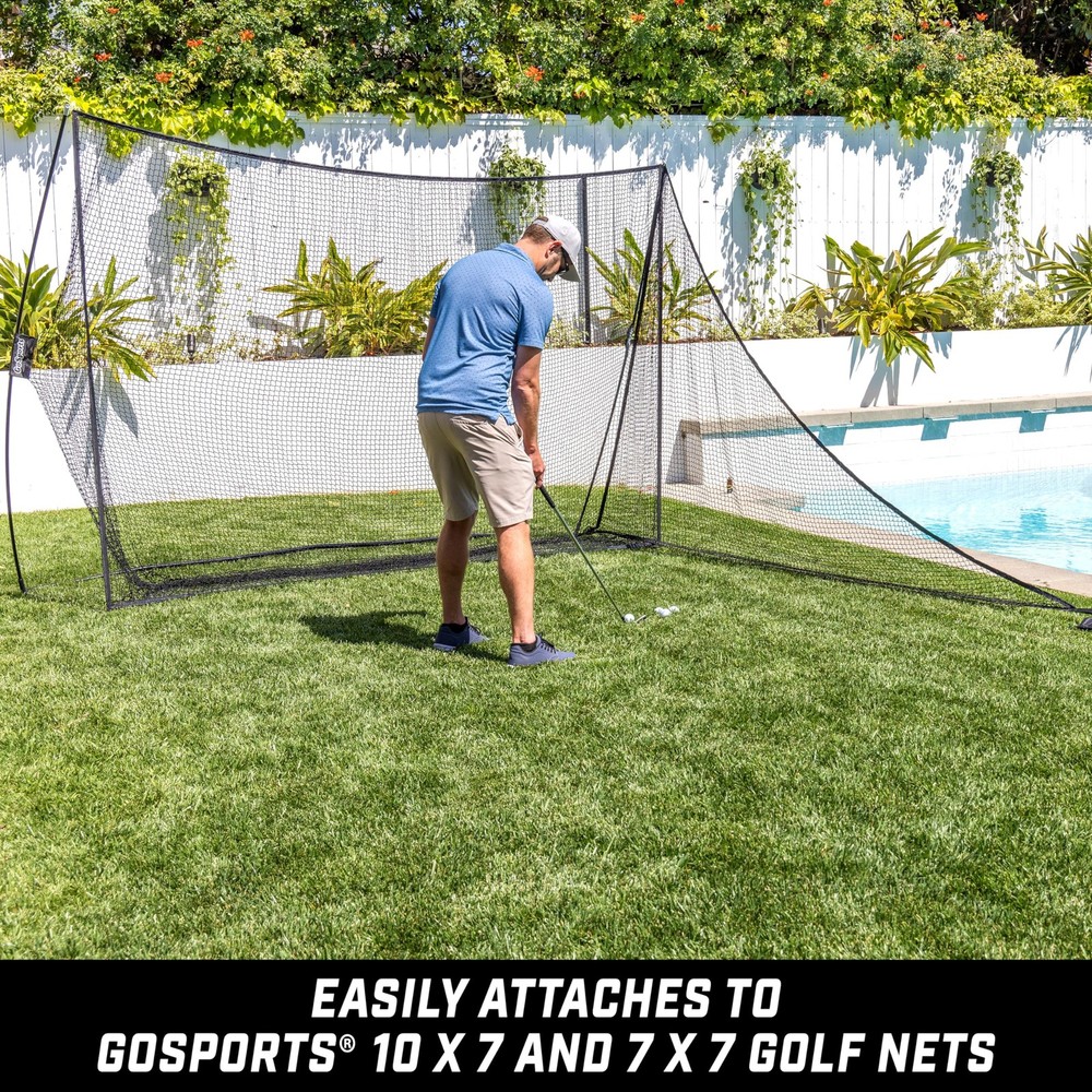 Shank Net Attachment for Golf Hitting Nets Black