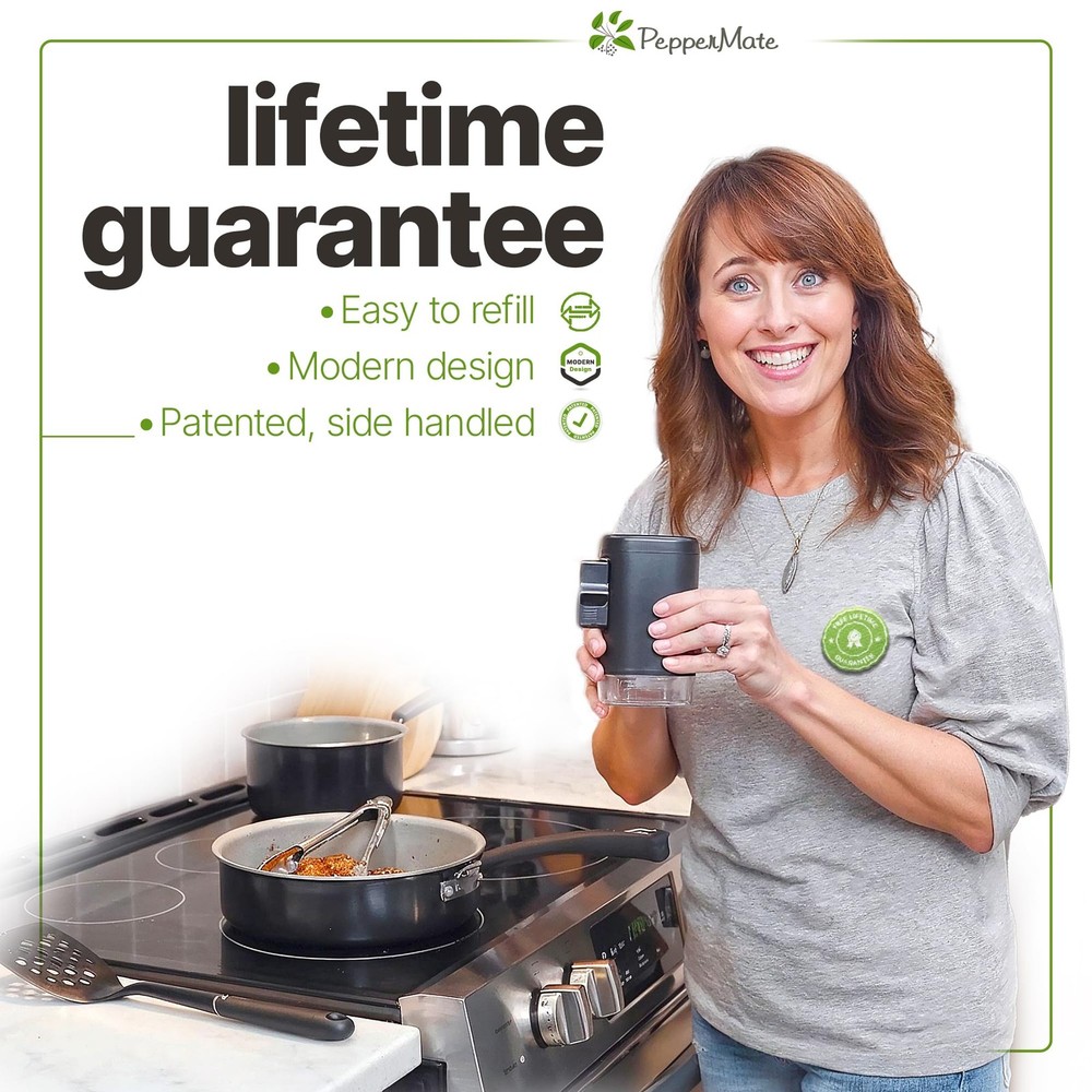 Manual Pepper Grinder Mill - Adjustable Coarseness, High-Efficiency Set