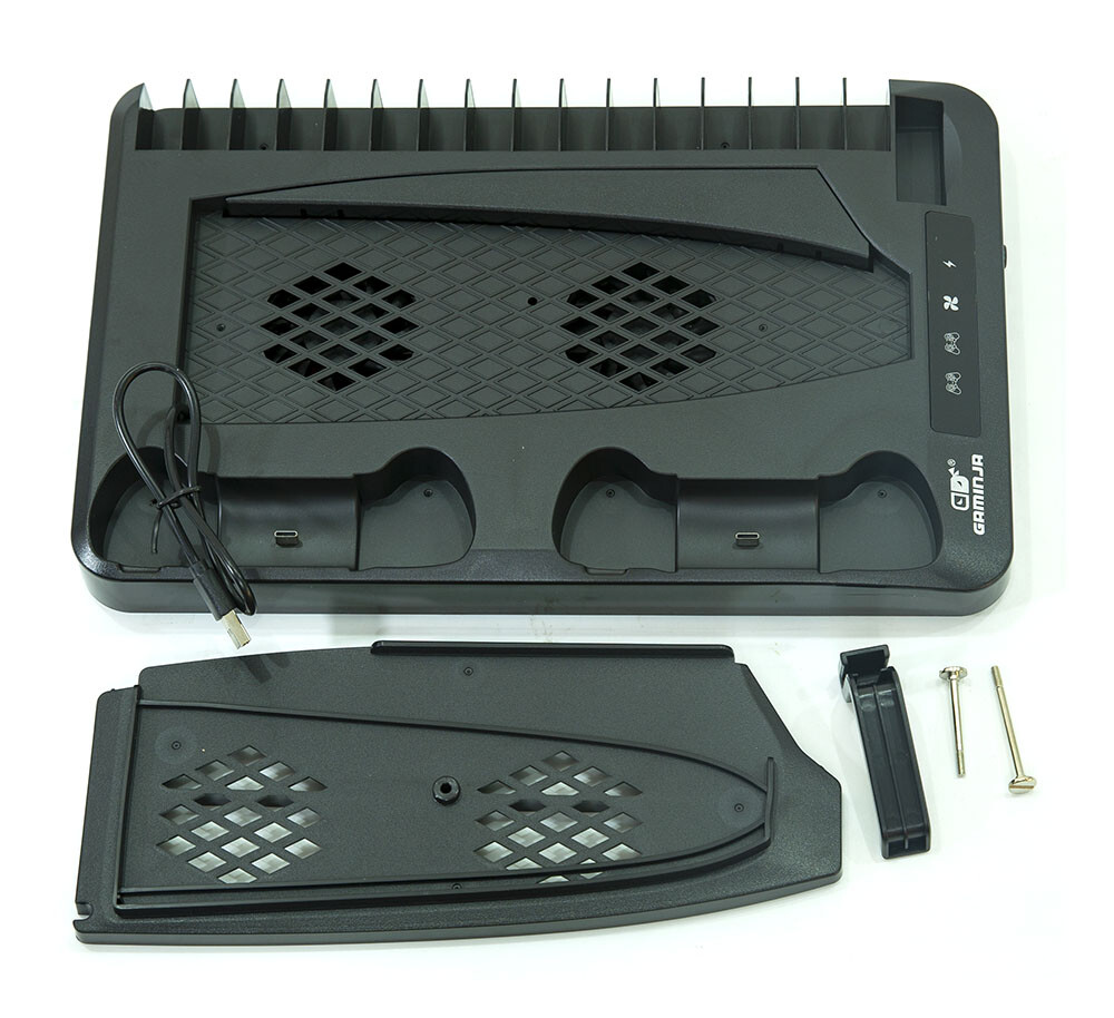 P5 Charging Dock Station Stand Cooling Fan For PS5 Console Dual Controller