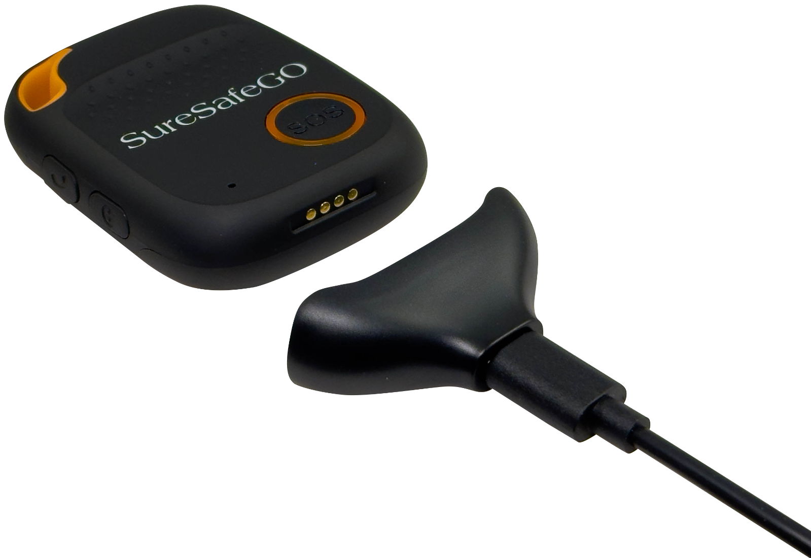 SureSafeGO Medical Alert System That Calls Family & Friends (Black)